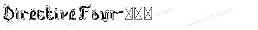Directive Four字体转换